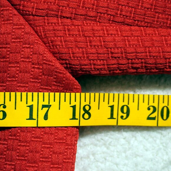 Talbots Ruby Red Tweed Double-Breasted Blazer Jacket 4p Classic Tailored - Picture 9 of 10